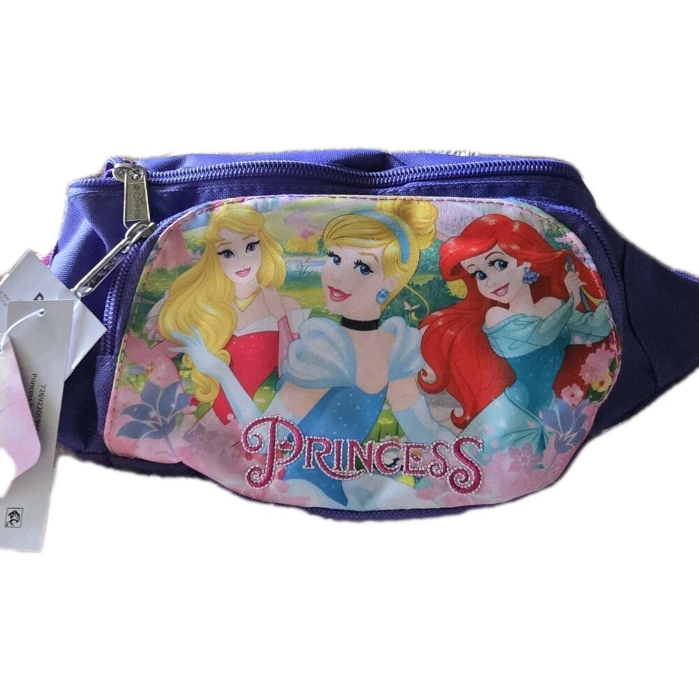 Ruz Disney Princess Girls Purple Character Belt Bag, Fanny Pack